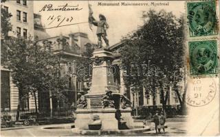 1907 Montréal, Monument Maisonneuve / monument. Romeo Roussil Editeur. TCV card (EB)