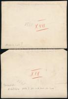 cca 1910 4 db gyermekfoglalkoztatási és zenei témájú fotó, 12,5x17,5 cm és 13,5x18 cm közötti mérete...