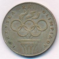 Lengyelország 1976. 200Zl Ag XXI. Olimpia T:1- patina Poland 1976. 200 Zlotych Ag XXI Olympics C:AU patina Krause Y#86
