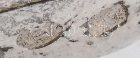 Ezüst(Ag) virágos gyűrű, jelzett, méret: 50, nettó: 3 g