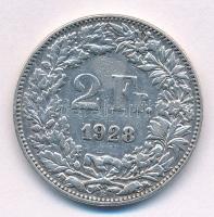 Svájc 1928B 2Fr Ag T:2- Switzerland 1928B 2 Francs Ag C:VF patina Krause KM#21