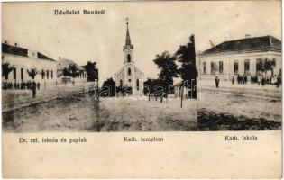 1918 Bana (Komárom), Református iskola és paplak, Katolikus templom és iskola (Rb)