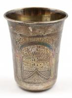Ezüst(Ag) keresztelő pohár, jelzett, m: 7 cm, nettó: 64,7 g