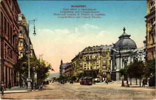 Budapest XIII. Lipót körút, vígszínház, villamos