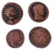 Római Birodalom 4db-os follis tétel a III-IV. századból T:2- Roman Empire 4pcs of follis coins from the 3rd-4th Century C:VF