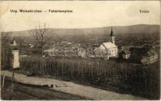 1915 Fehértemplom, Ung. Weisskirchen, Bela Crkva; szőlőhegy, templomok / vineyards, churches + Kriegslazarett-Abteilung 2. L. bayr. Reserve Corps (EK)