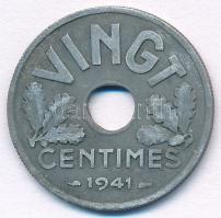 Franciaország / Vichy-kormány 1941. 20c Zn T:2 France / Vichy French State 1941. 20 Centimes Zn C:XF Krause KM#899