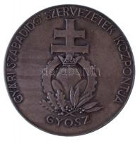 Hajós Géza 1944. "Gyári Szabadidő Szervezetek Központja - GYOSZ / II. 1944. KL" Zn emlékér...