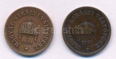 1901-1914. 2f Br (2xklf) T:2-
Adamo K2