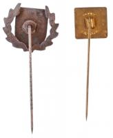 ~1970-1980. "MBSZ (Magyar Birkózó Szövetség)" zománcozott fém kitűző (12x13mm) + DN "...