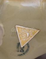 Royal Dux elefánt, kézzel festett, jelzett, apró kopásnyomokkal, m: 12,5 cm