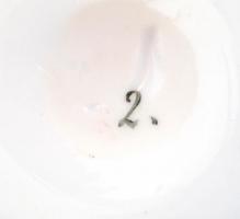 Váza hölgy portréval, matricás, jelzés nélkül (formaszámmal?), apró kopásnyomokkal, m: 18 cm