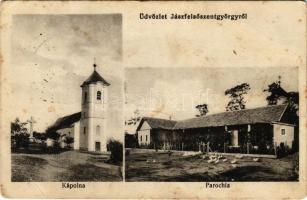 1913 Jászfelsőszentgyörgy, kápolna, parochia (parókia). Bagdy Ernő kiadása  (EK)