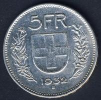 Svájc 1932B 5Fr Ag T:2/3
