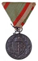 1929. "Magyar Háborús Emlékérem kardokkal, sisakkal" ezüstözött Br kitüntetés mellszalag n...
