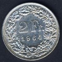 Svájc 1964B 2Fr Ag T:2/3+