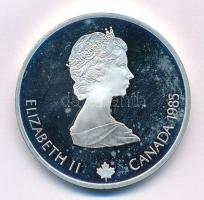 Kanada 1985. 20$ Ag "1988. Téli olimpia - Gyorskorcsolya" T:PP ujjlenyomat, folt Canada 19...