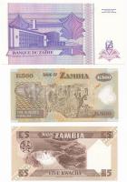 Vegyes: Zambia 1986-1988. 5K "Dr. L. S. Chivuno" + 2008. 500K + Zaire 1993. 1NZ T:I
Mixed...