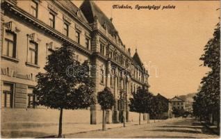 1928 Miskolc, Igazságügyi palota. Vasúti Levelezőlapárusítás 24. sz. 1918