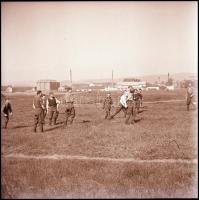 II. világháborús katonai negatívok, 11 db, 6×6 és 6×9 cm