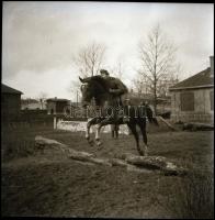 II. világháborús katonai negatívok, 11 db, 6×6 és 6×9 cm