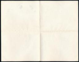 Sir Arthur Conan Doyle (1859-1930) skót író, Sherlock Holmes szülőatyja autográf köszönő levele. Pro...