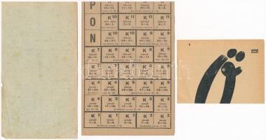 1943. "Állami finomliszt- és kenyérjegy", "Szolnok" bélyegzéssel + Németország 1...