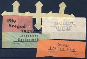 7 db nyilas propaganda címke