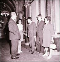 cca 1960-1970 Országgyűlés a Parlamentben, 20 Pest megyei Hírlap fotónegatív, 6×6 cm