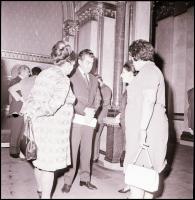 cca 1960-1970 Országgyűlés a Parlamentben, 20 Pest megyei Hírlap fotónegatív, 6×6 cm