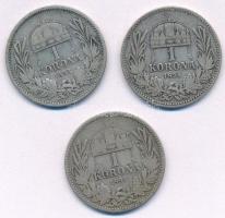 1893KB-1895KB 1K Ag "Ferenc József (3xklf) T:3
Adamo K5