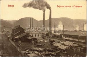 Zenica, Zeljezne tvornica / Eisenwerk / iron works, factory, industrial railway. W. L. Bp. 3590-909.