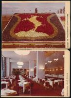cca 1960-1970 Kecskeméti sajtófotók (szüreti gyümölcscímer, városképek, stb.), 7 db, 13×18 cm