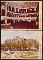 cca 1960-1970 Kecskeméti sajtófotók (szüreti gyümölcscímer, városképek, stb.), 7 db, 13×18 cm