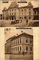 1924 Székelyudvarhely, Odorheiu Secuiesc; Vármegyeház, Kir. törvényszék és Járásbíróság / county hall, courts, automobile