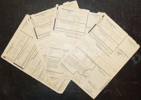 II. világháború 6 db Wermachtfahrschein, katonai útlevél