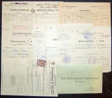 8 db érdekes I. világháborús katonai okmány, menetlevél