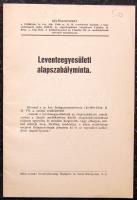1940 Leventeegyesületi alapszabályminta