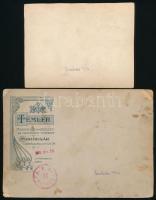 1920 Soroksár, üzletbelsők, 2 db fotó, egyik kartonra kasírozva, 17×11 és 11×14,5 cm