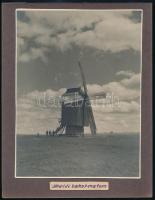 cca 1930-1940 Alföldi bakos malom, albumlapra ragasztott fotó, feliratozva, 23×17,5 cm / windmill