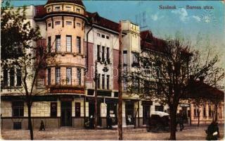 1910 Szolnok, Baross utca, Magyar Általános Kőszénbánya fiókja, Deutsch Ernő, Wolff Dezső üzlete. Róth Dezső kiadása (EK)