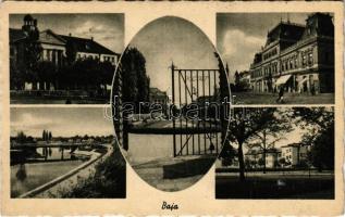 1944 Baja, Vármegyeháza, Városháza, Duna
