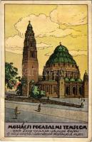 1922 Mohács, Fogadalmi templom. Gróf Zichy Gyula Dr. Kalocsai érsek és pécsi apostoli kormányzó védnöksége alatt. művészlap (EK)