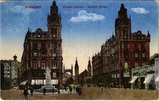 1917 Budapest V. Klotild paloták, Erzsébet híd, üzletek. Photoiris No. 19. (EB)