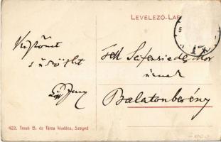 Lőw Lipót (magyar rabbi) centenariuma 1811-1911. Fia, Löw Immánuel levele és aláírása a hátoldalon /...