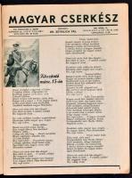 1935-1939 Magyar Cserkész 4 db száma. Szerk.: Dr. Sztrilich Pál. Papírkötés. Kopottas állapotban, eg...