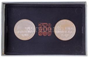 Ausztria 1969. "I.Miksa és Burgundiai Mária házassága" peremén jelzett ezüst emlékérem ere...