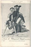 Le jeu du Petengueule Royal sur la France. LEstampe Au XIXe Siecle. Napoleon et son Époque / Napoleon humorous caricature