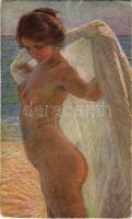 Rusisan erotic nude art postcard (Rb)