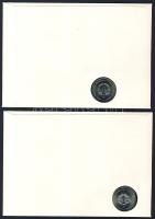 Kis érmés boríték tétel: NDK 1987. 5M "Berlin-Alexanderplatz" + 5M Berlin-Rathaus" T:...